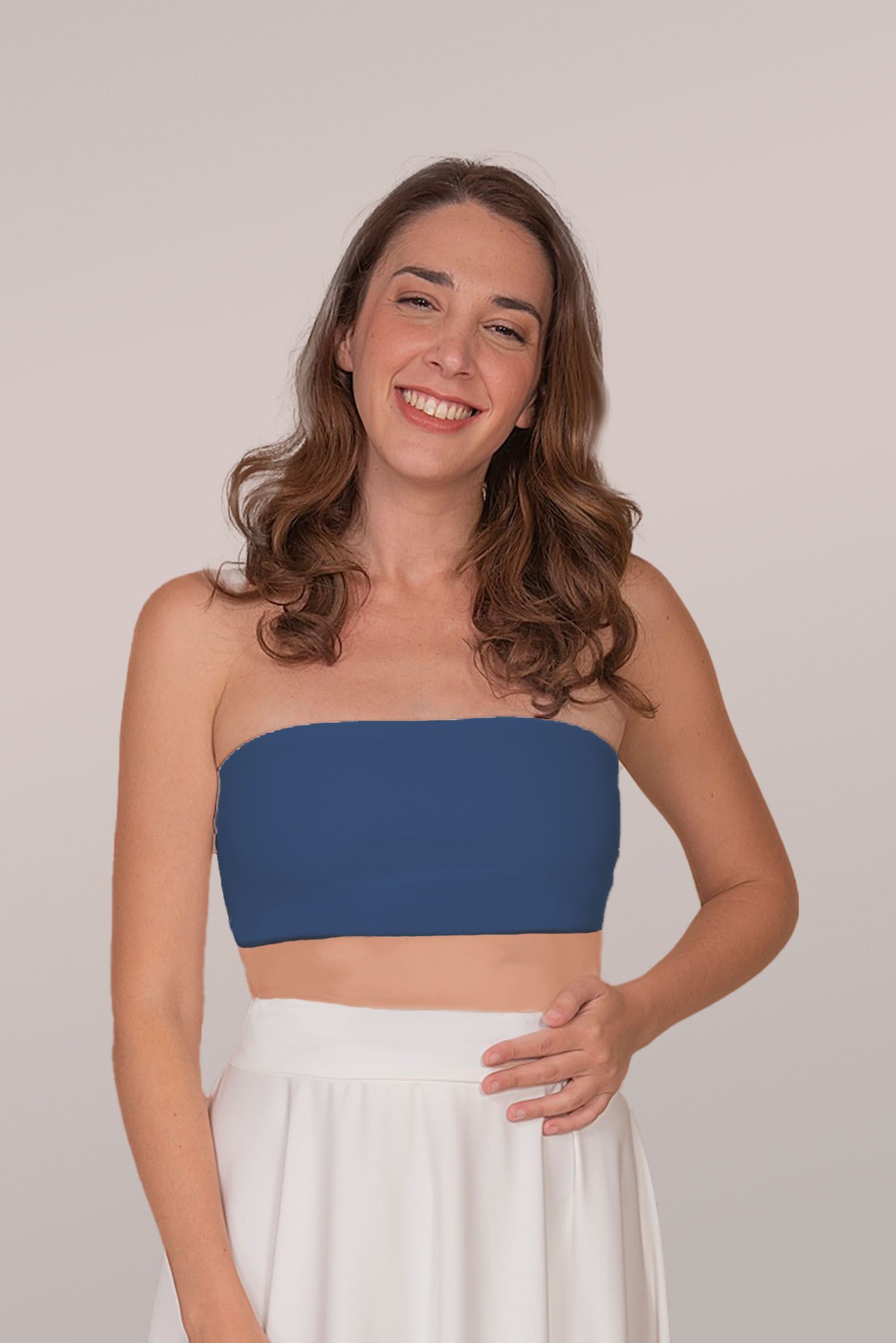 HEART BANDEAU IN BLUE, S