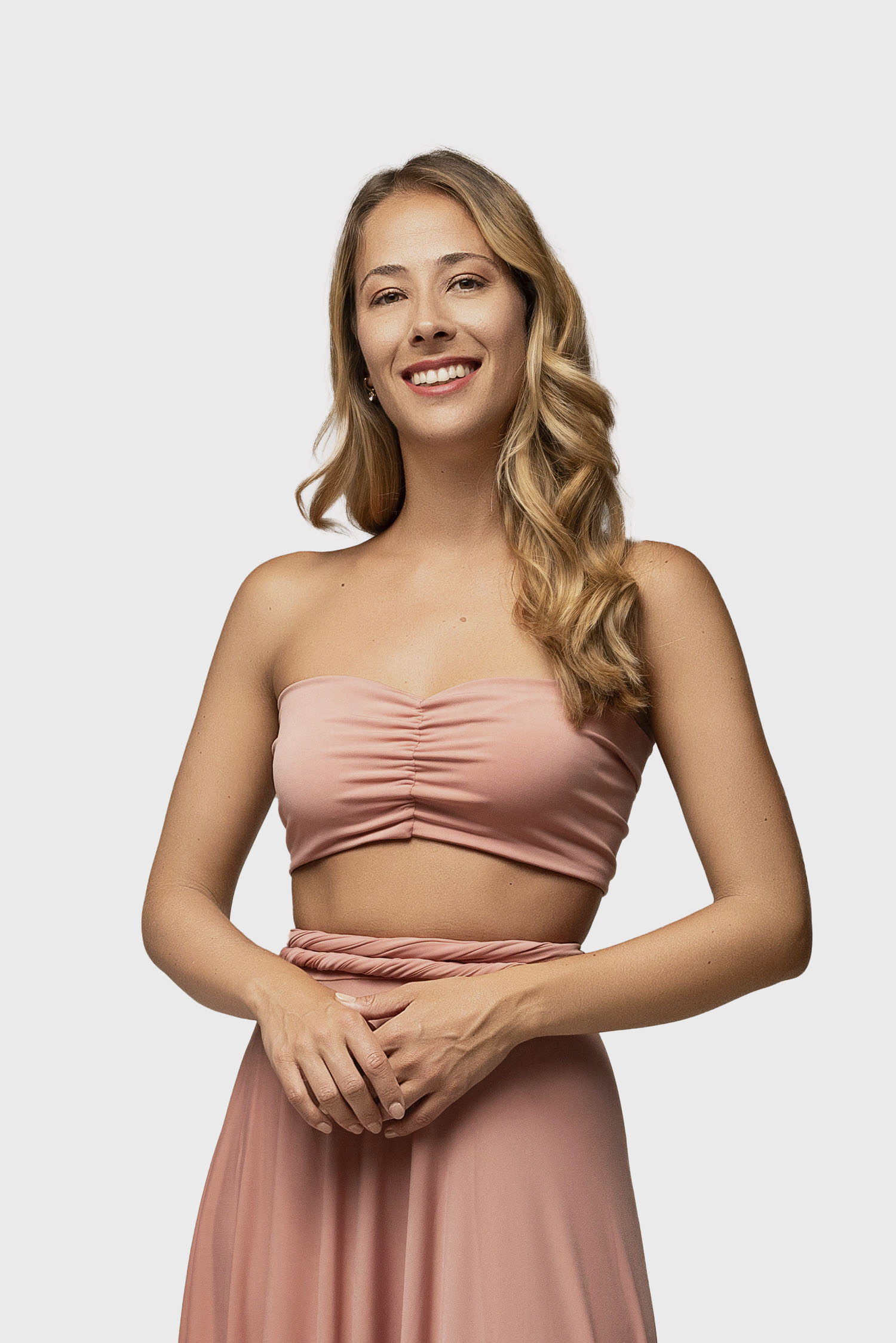 HEART BANDEAU IN BLUSH, L